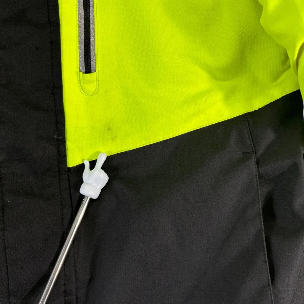 ZeroXposur Winter Jacket Coat Puffer boys‎ 10/12 Grey Neon Yellow Colorblock